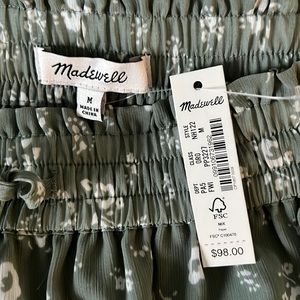 *NWT* Madewell Pull-on Ruffle Tiered Maxi Skirt in Cottage Garden, Size Medium